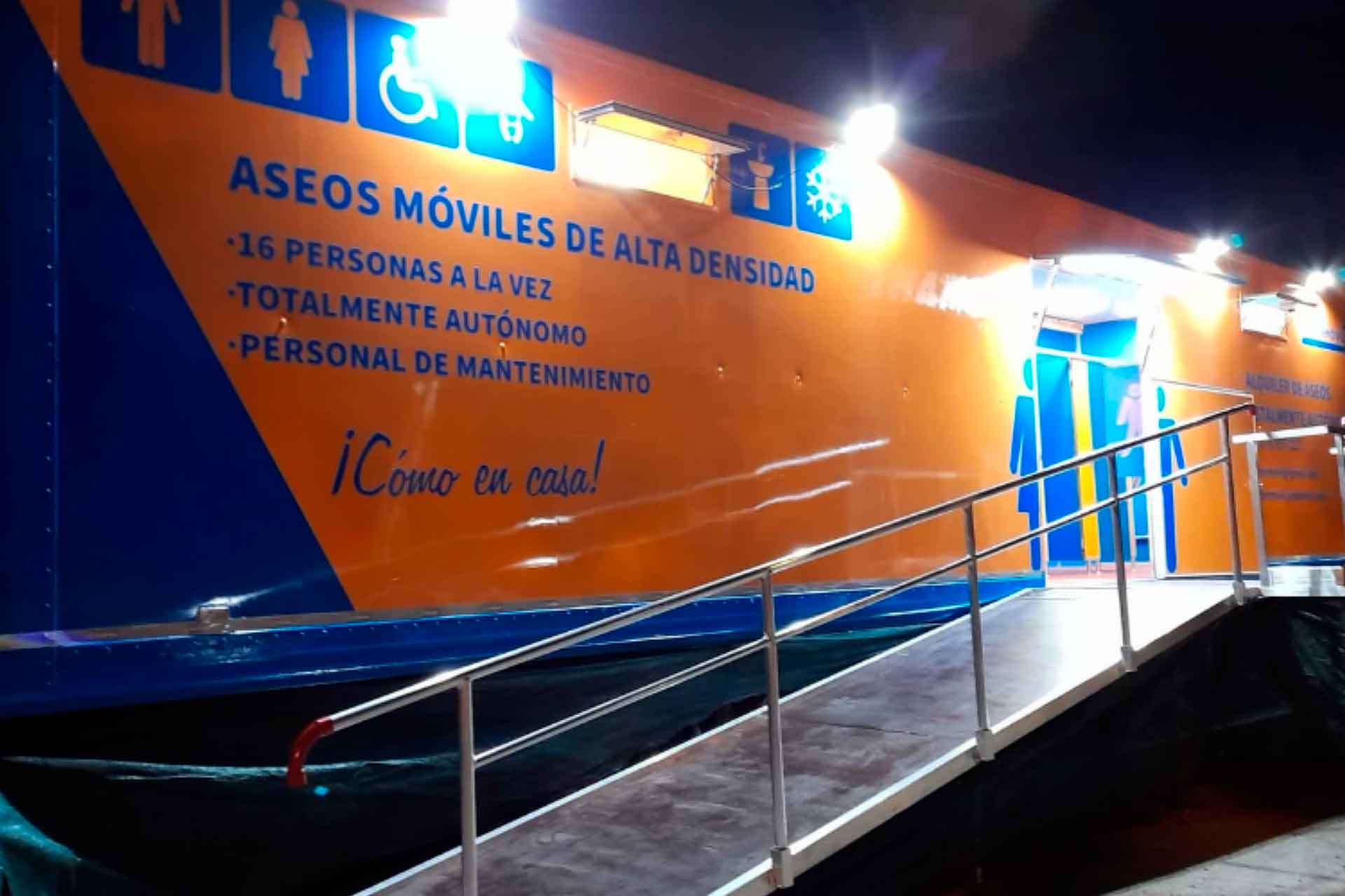 Aseo movil con rampa